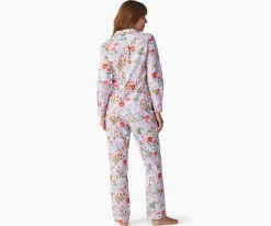 Poplin Button Front Long Set