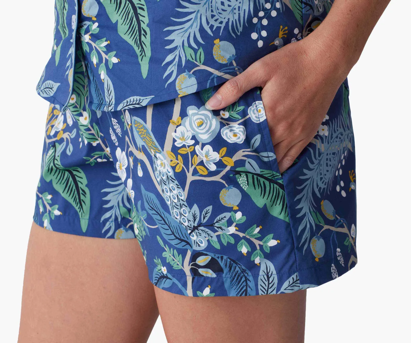 Poplin Button Front Short Set