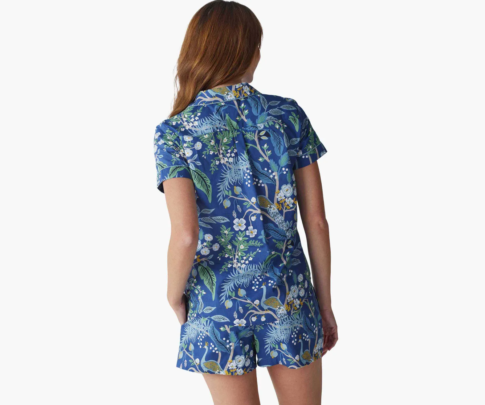 Poplin Button Front Short Set