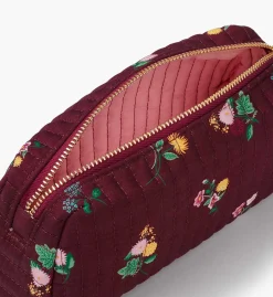 Quilted Small Cosmetic Pouch