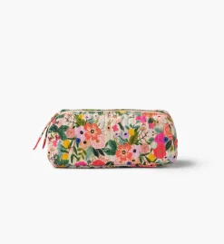 Quilted Small Cosmetic Pouch