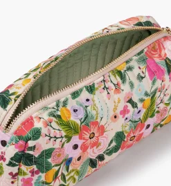 Quilted Small Cosmetic Pouch