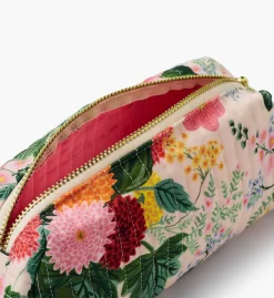 Quilted Small Cosmetic Pouch