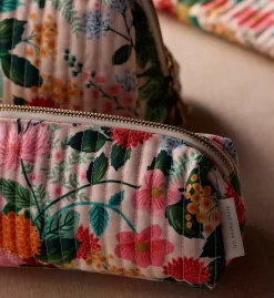 Quilted Small Cosmetic Pouch