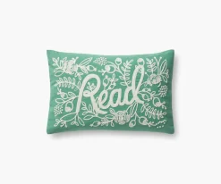 Read Embroidered Pillow