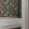 Scallop Trim Linen Wallpaper Sample