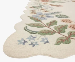 Strawberry Fields Wool-Hooked Rug