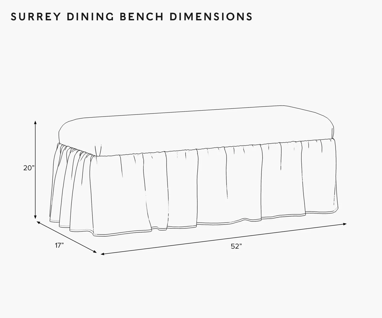 Surrey Dining Bench