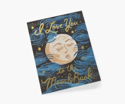 To the Moon and Back Love & Friendship Card