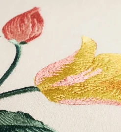 Tulips Embroidered Pillow