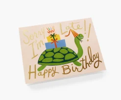 Turtle Belated Birthday Card