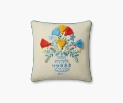 Vase Study No. 5 Embroidered Pillow
