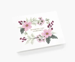 Wishing You Comfort Bouquet Sympathy Card