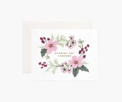 Wishing You Comfort Bouquet Sympathy Card