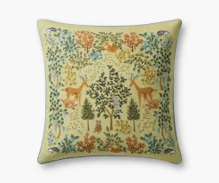 Woodland Forest Embroidered Pillow