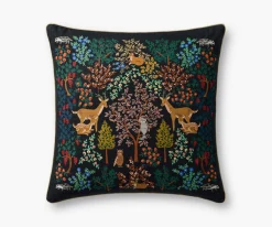 Woodland Forest Embroidered Pillow